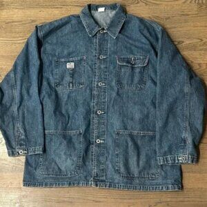 Vintage Gap Denim Chore Jacket Premier Standard Workwear Coat Blue Mens Size M